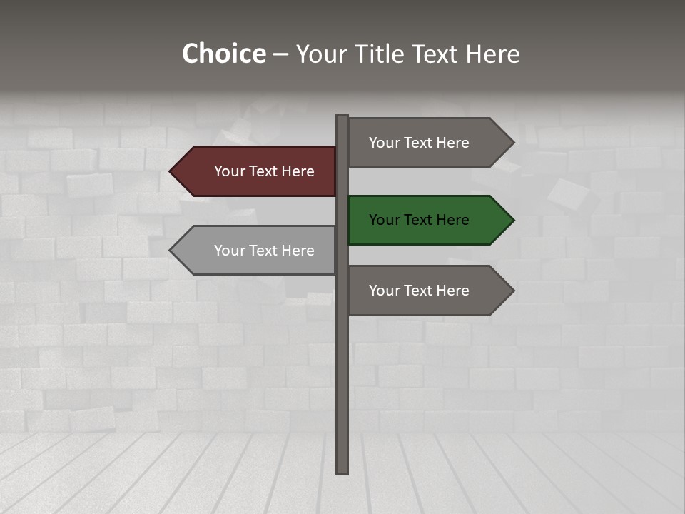 Grunge Destruction Illustration PowerPoint Template