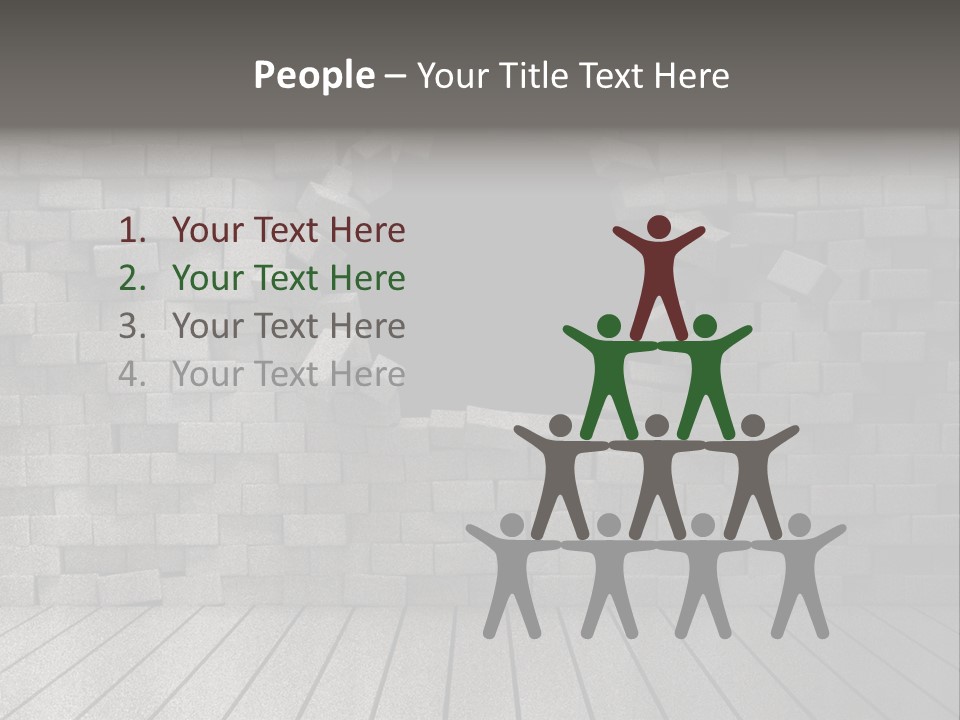 Grunge Destruction Illustration PowerPoint Template