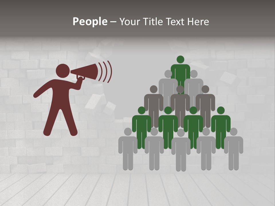 Grunge Destruction Illustration PowerPoint Template