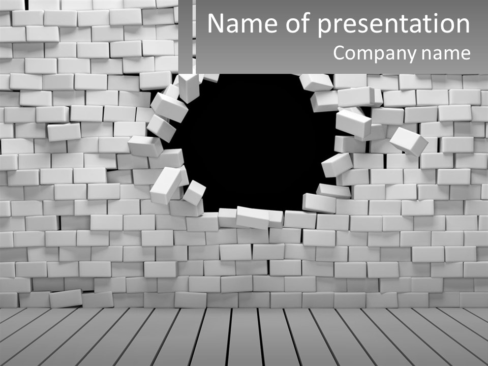 Destroy Concept Ruined PowerPoint Template