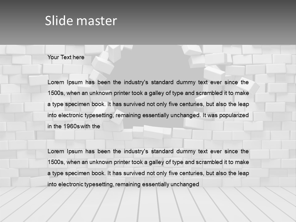 Destroy Concept Ruined PowerPoint Template