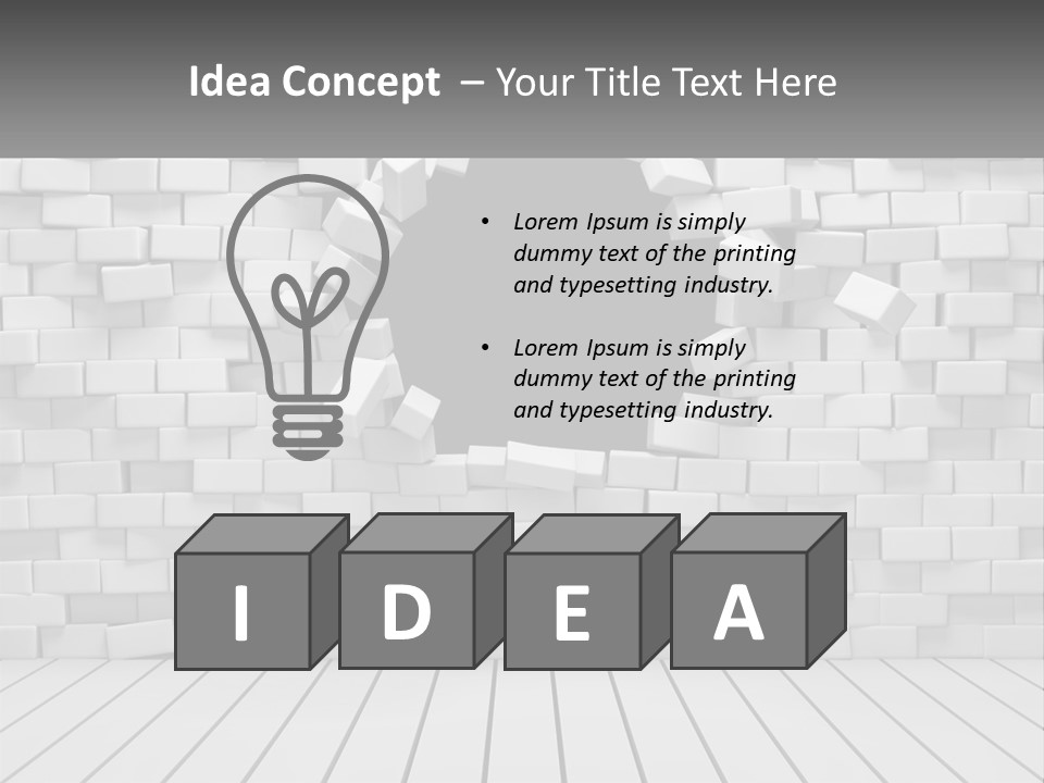 Destroy Concept Ruined PowerPoint Template
