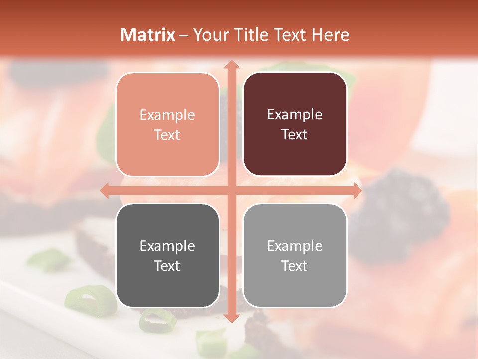 Plate Basil Tomato PowerPoint Template