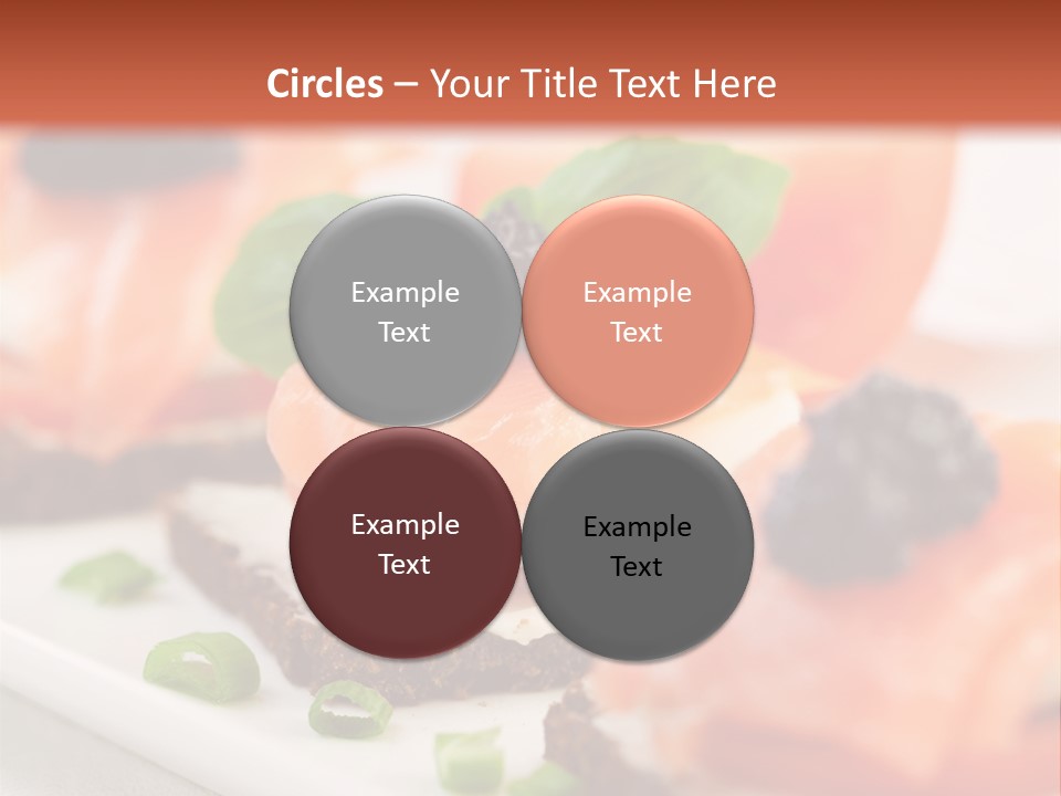 Plate Basil Tomato PowerPoint Template