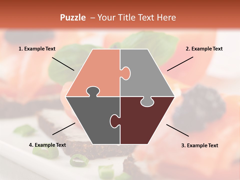 Plate Basil Tomato PowerPoint Template