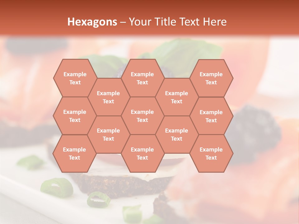 Plate Basil Tomato PowerPoint Template