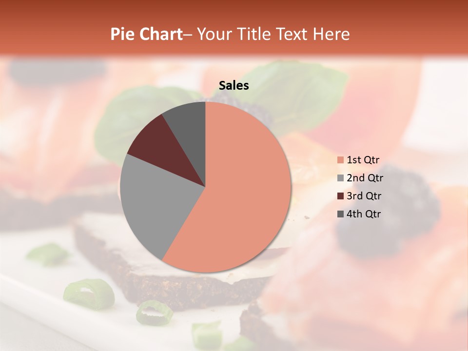 Plate Basil Tomato PowerPoint Template