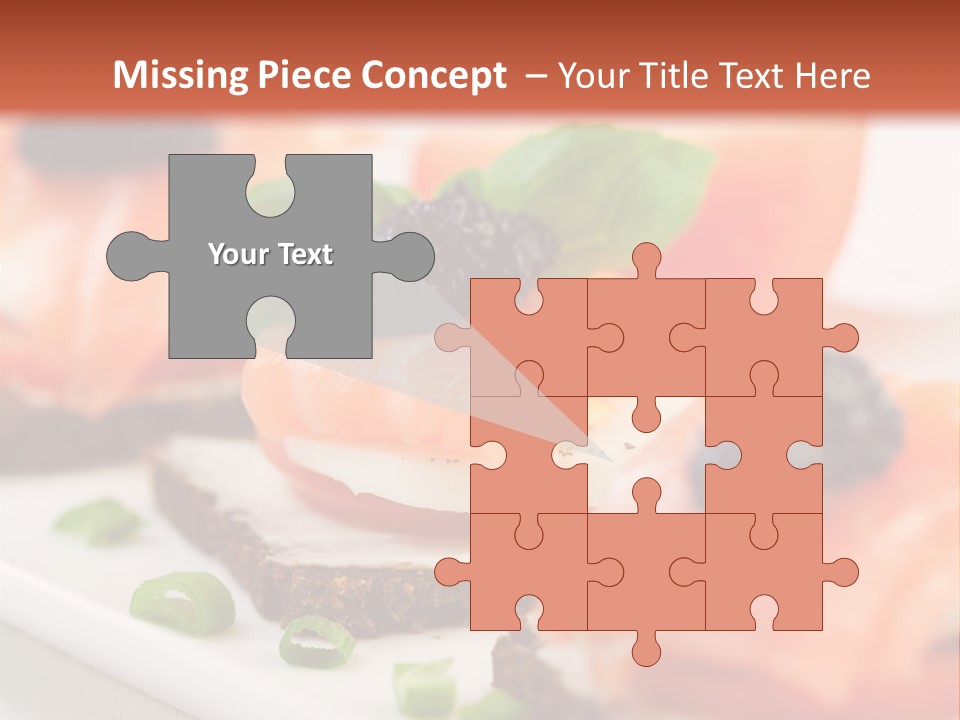 Plate Basil Tomato PowerPoint Template