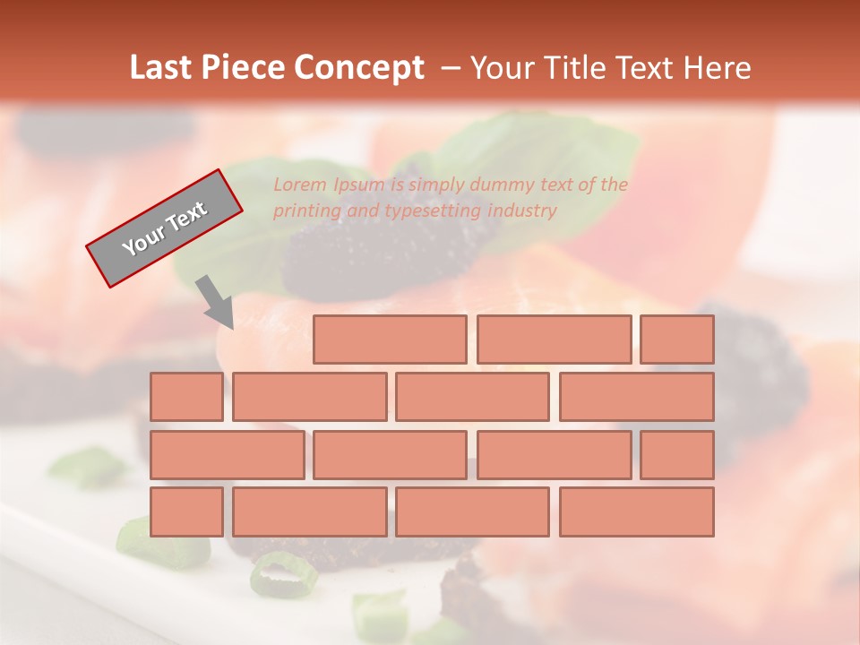 Plate Basil Tomato PowerPoint Template