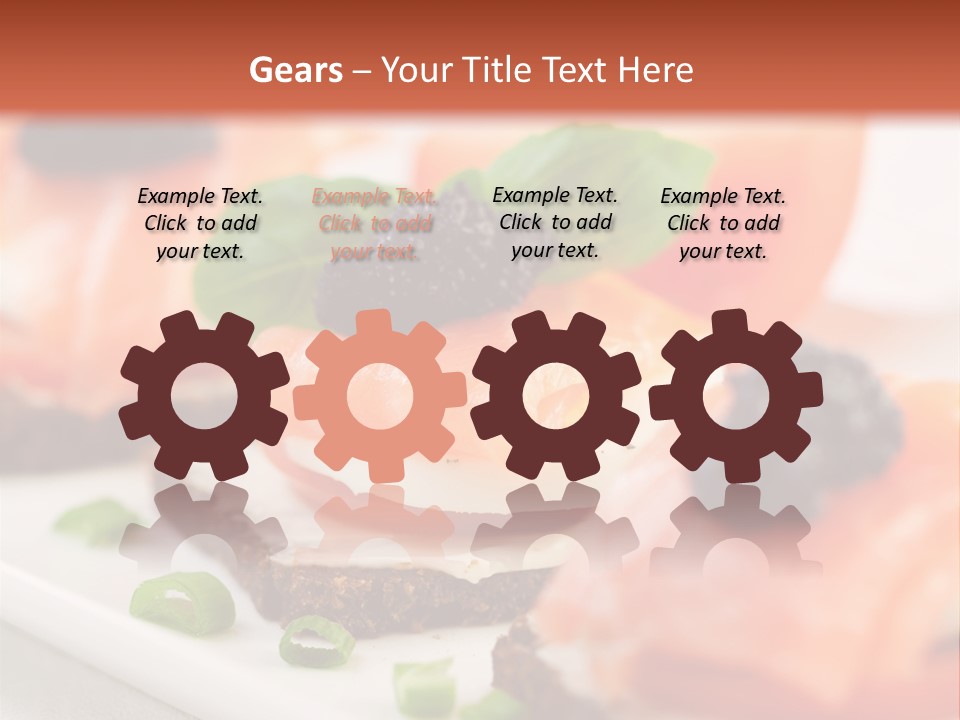 Plate Basil Tomato PowerPoint Template