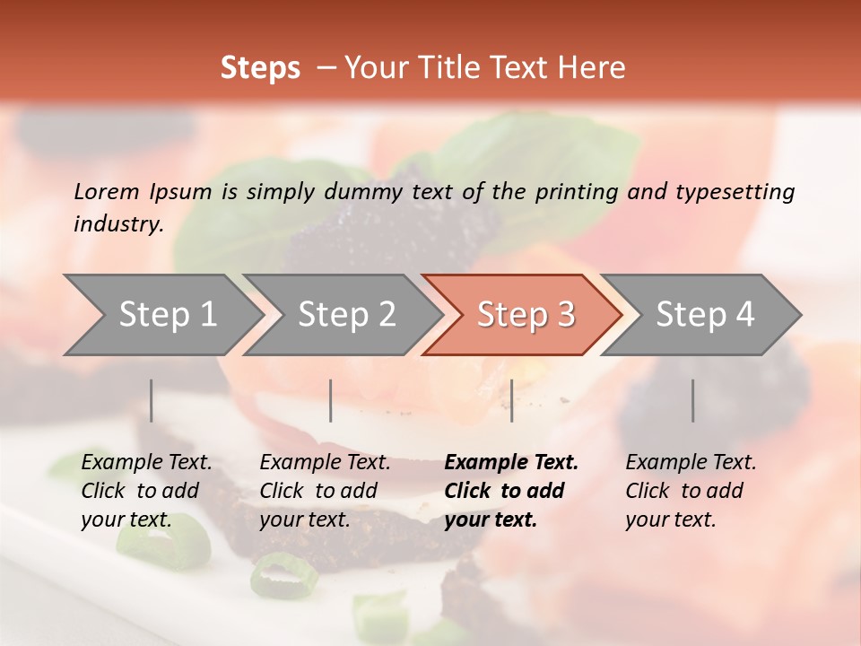 Plate Basil Tomato PowerPoint Template