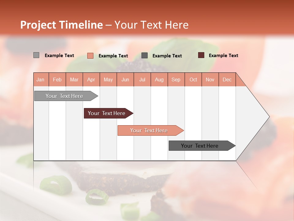 Plate Basil Tomato PowerPoint Template