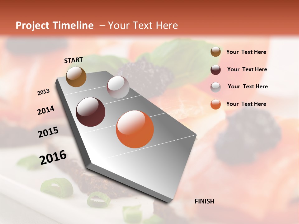 Plate Basil Tomato PowerPoint Template