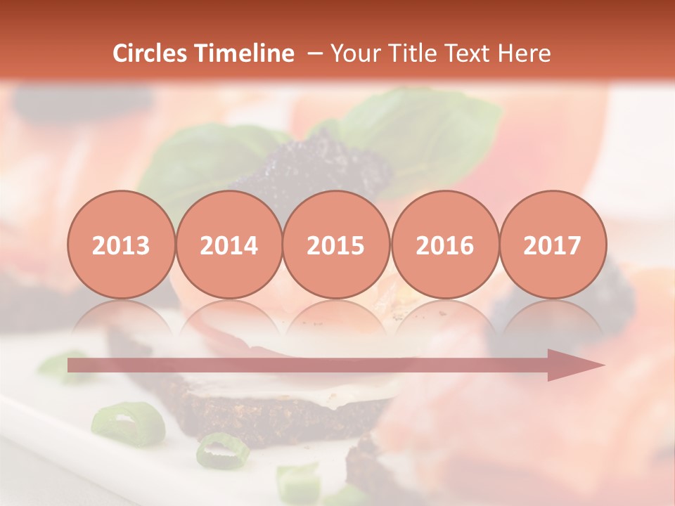 Plate Basil Tomato PowerPoint Template