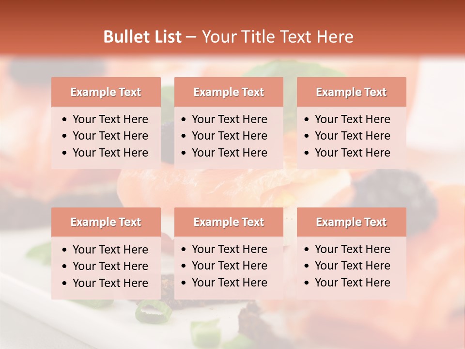 Plate Basil Tomato PowerPoint Template