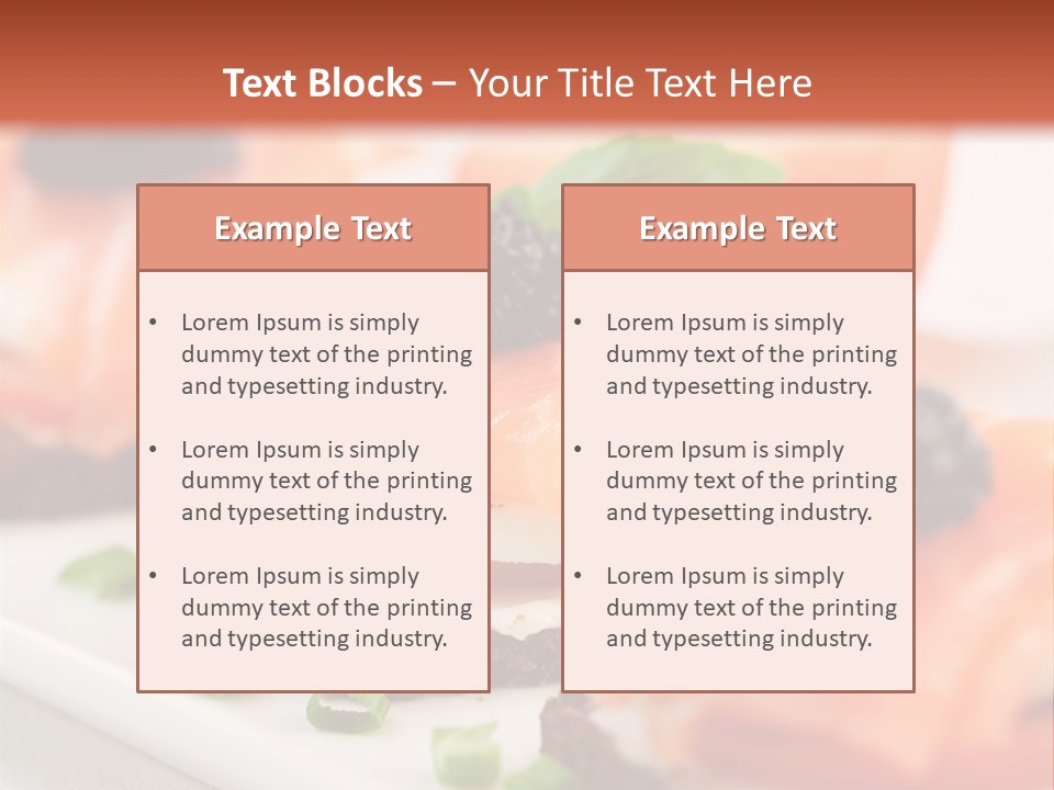 Plate Basil Tomato PowerPoint Template