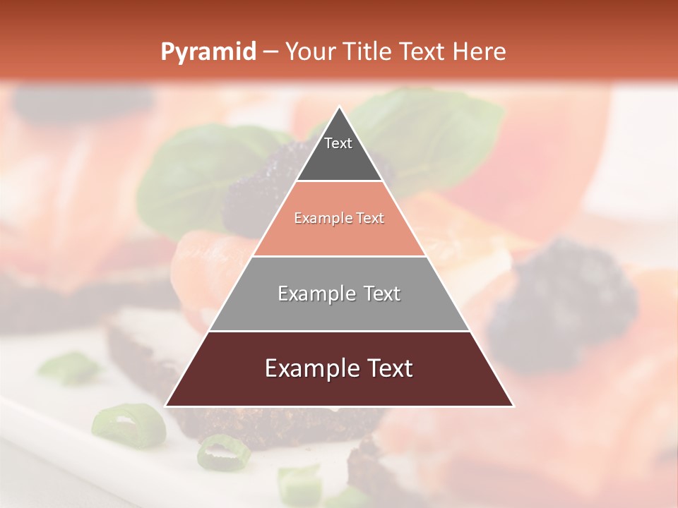 Plate Basil Tomato PowerPoint Template