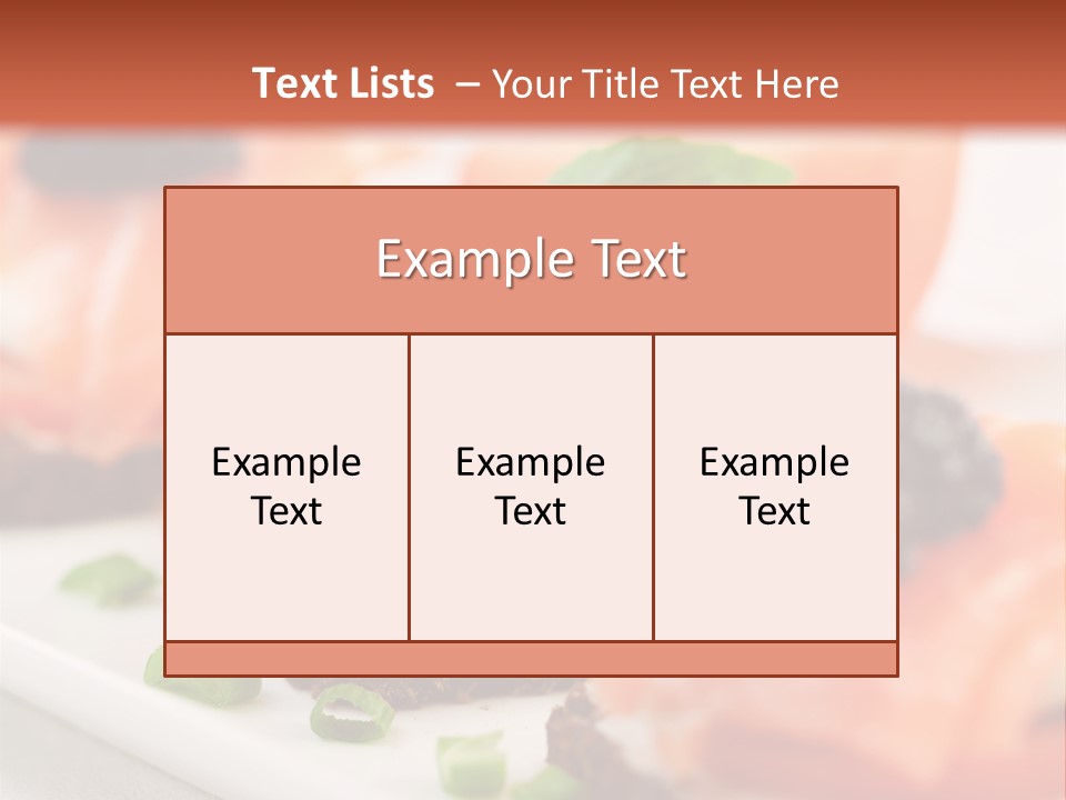 Plate Basil Tomato PowerPoint Template