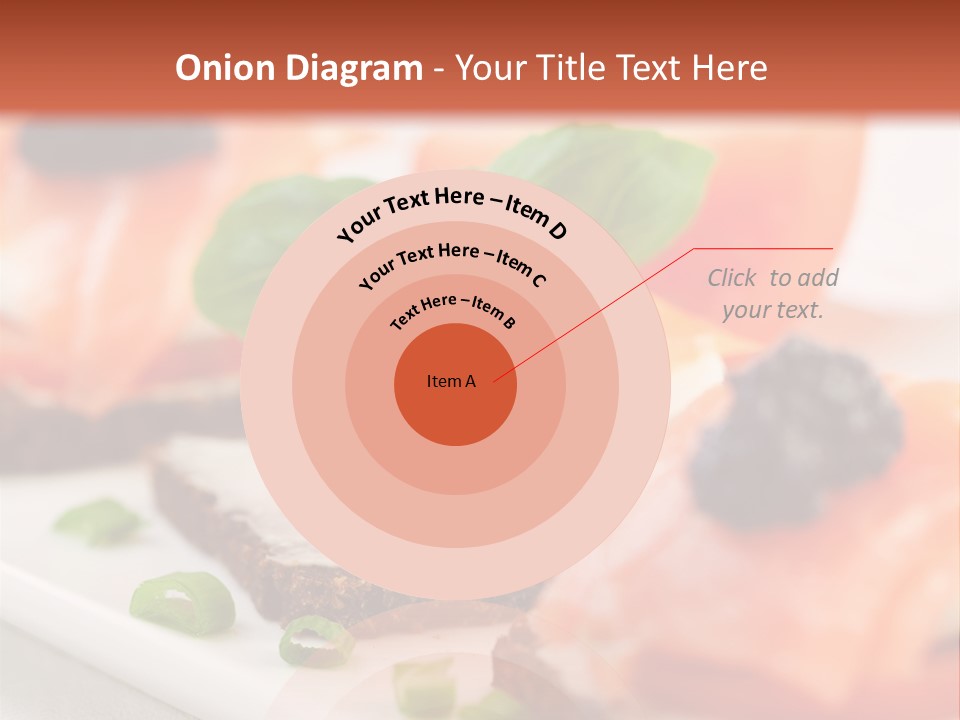 Plate Basil Tomato PowerPoint Template
