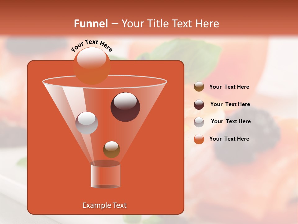 Plate Basil Tomato PowerPoint Template