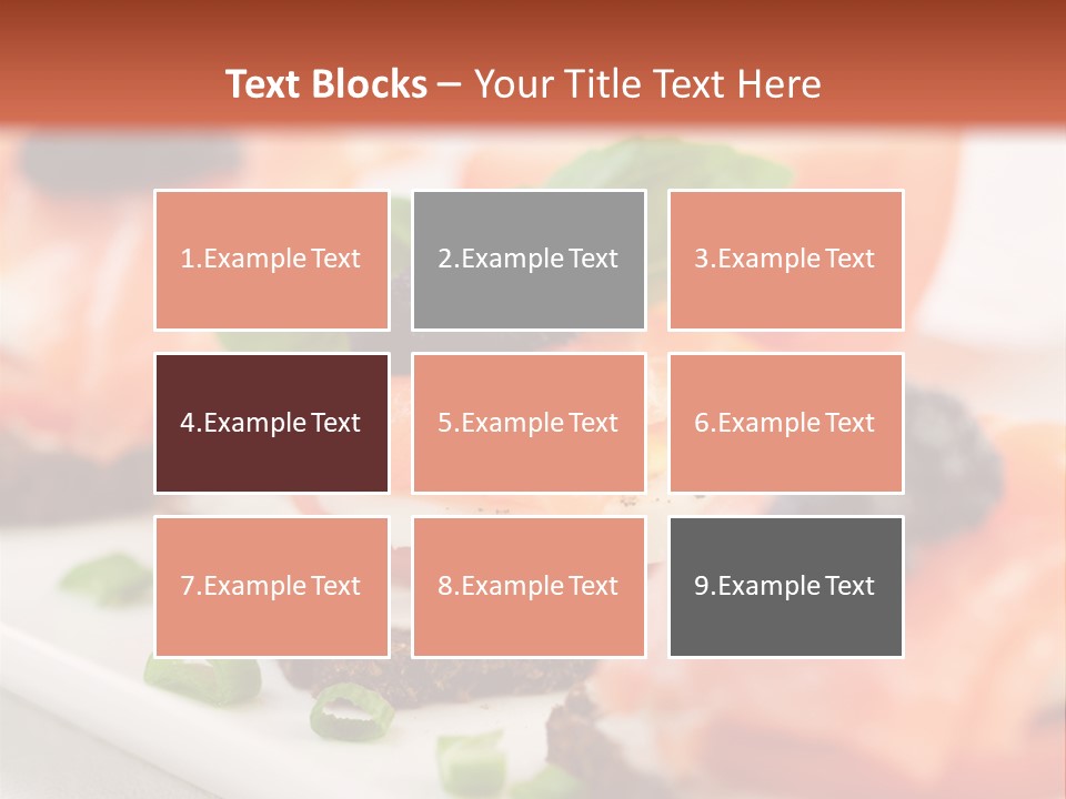 Plate Basil Tomato PowerPoint Template