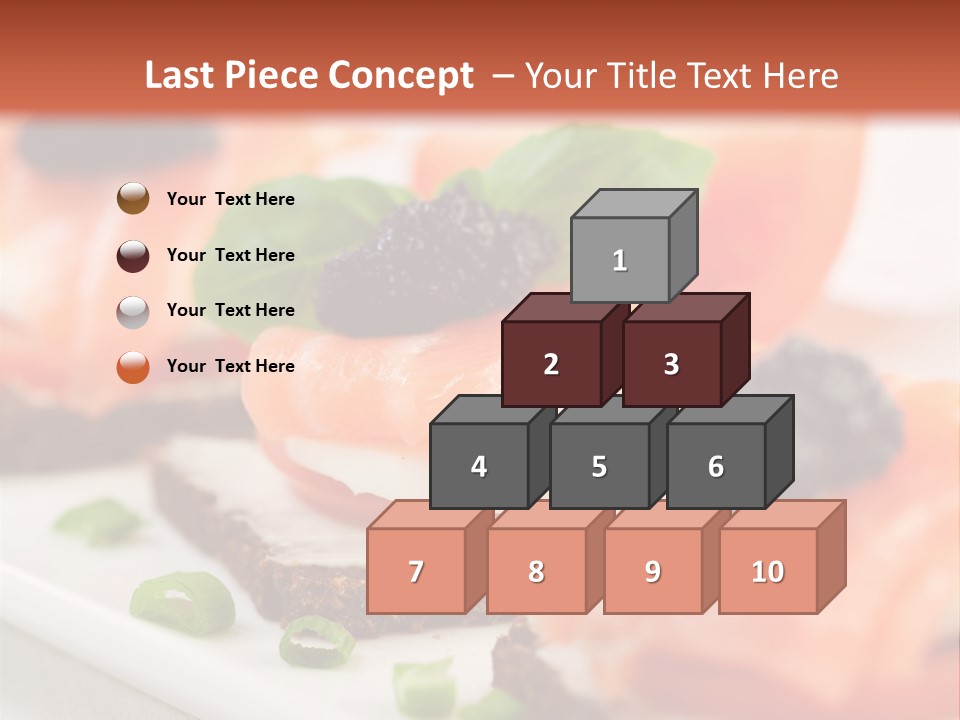 Plate Basil Tomato PowerPoint Template