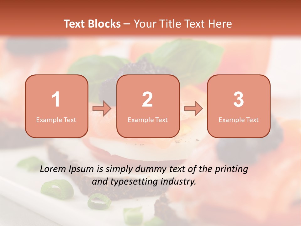 Plate Basil Tomato PowerPoint Template