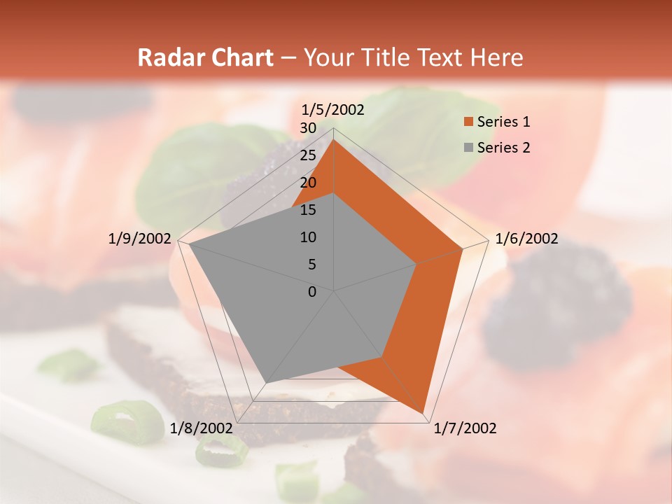 Plate Basil Tomato PowerPoint Template