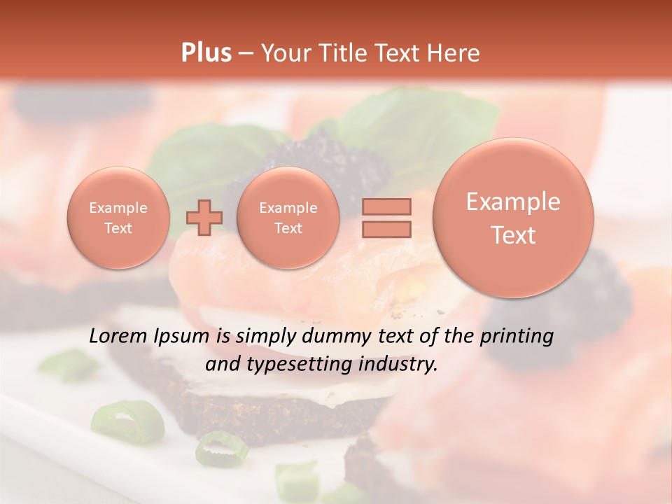 Plate Basil Tomato PowerPoint Template
