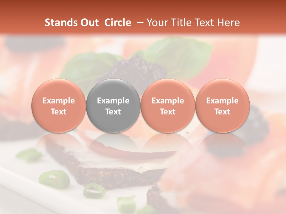 Plate Basil Tomato PowerPoint Template