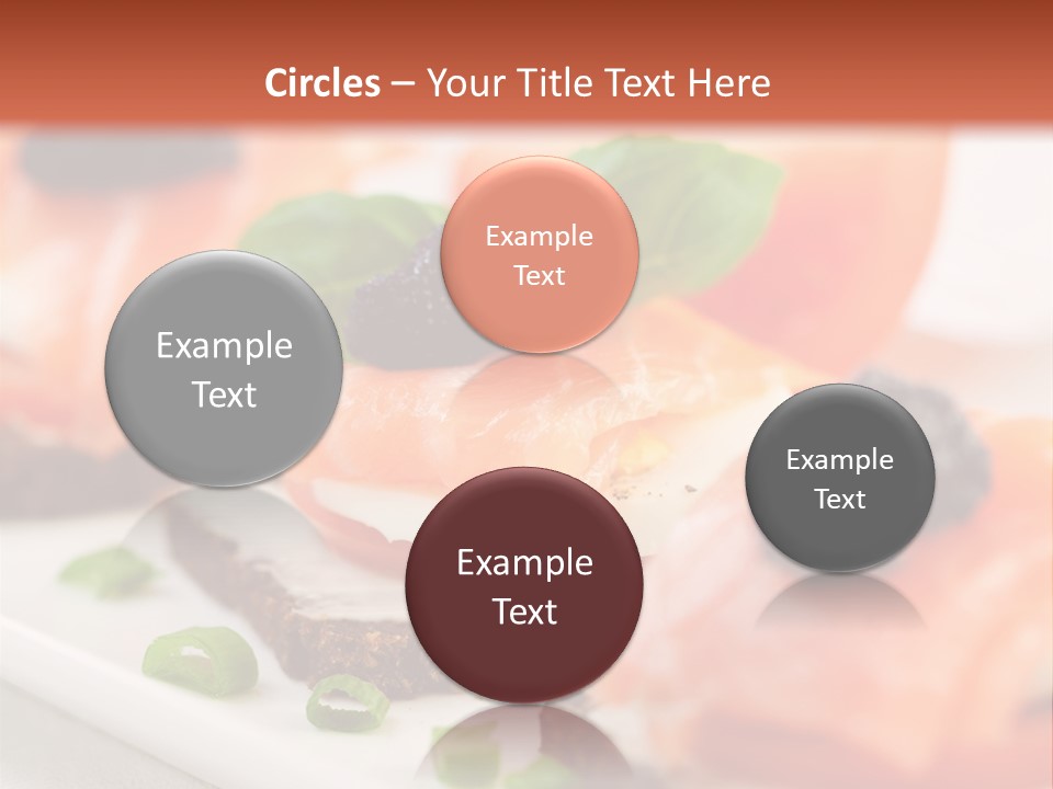 Plate Basil Tomato PowerPoint Template