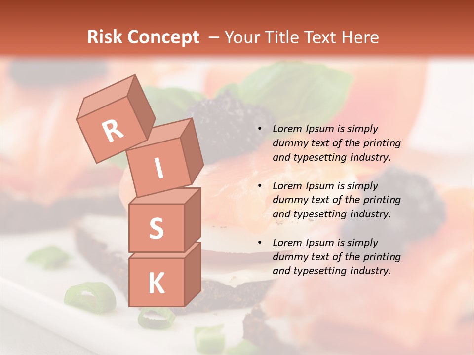 Plate Basil Tomato PowerPoint Template