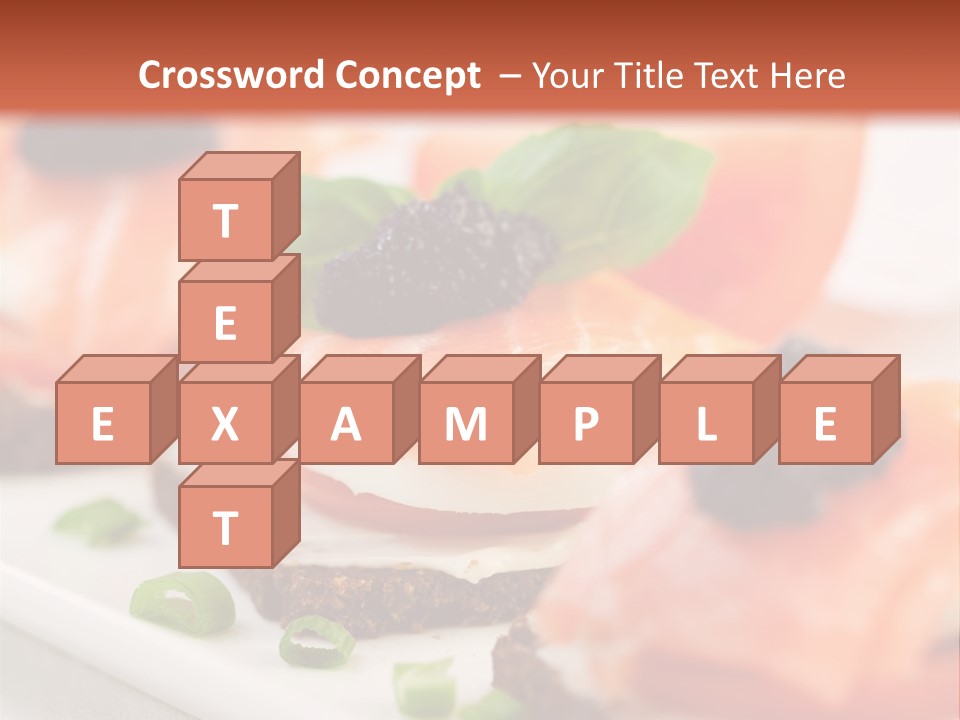 Plate Basil Tomato PowerPoint Template