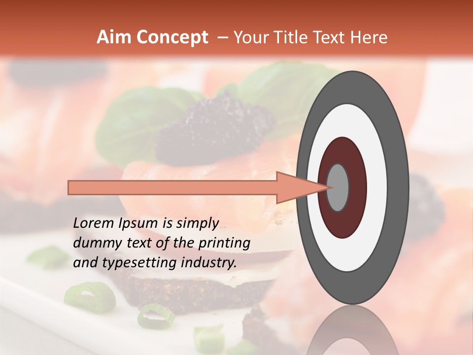Plate Basil Tomato PowerPoint Template