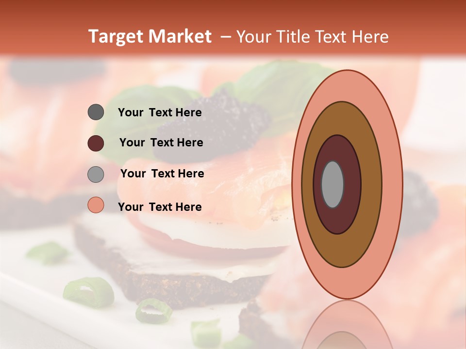 Plate Basil Tomato PowerPoint Template