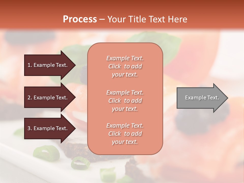Plate Basil Tomato PowerPoint Template
