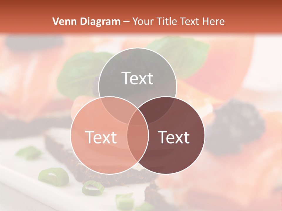 Plate Basil Tomato PowerPoint Template