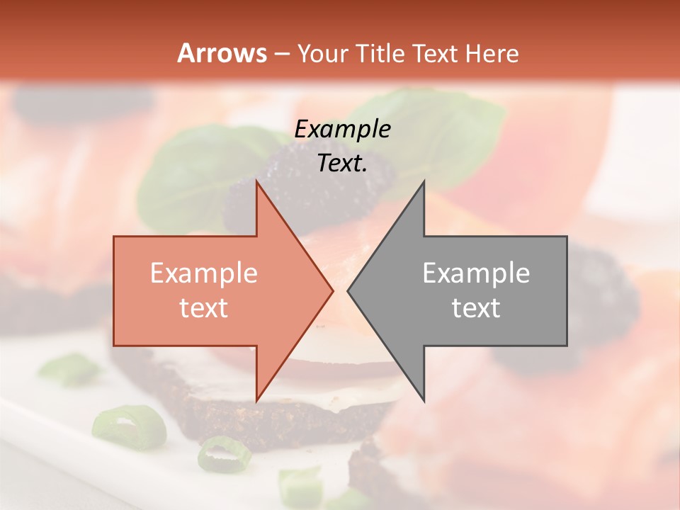 Plate Basil Tomato PowerPoint Template