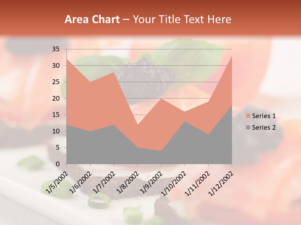Plate Basil Tomato PowerPoint Template