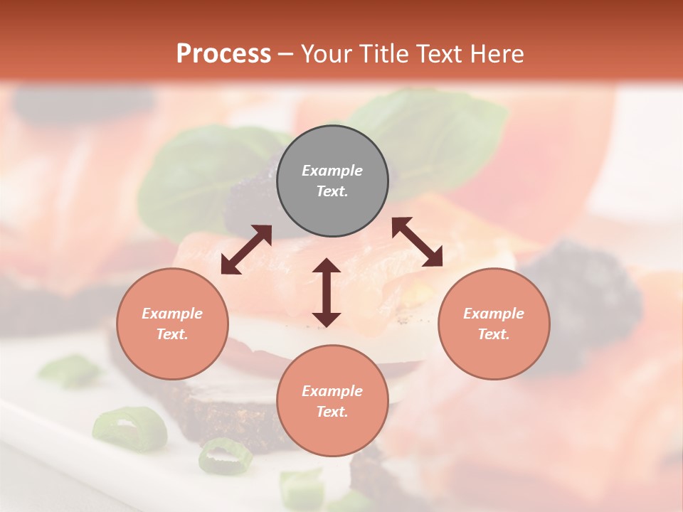 Plate Basil Tomato PowerPoint Template