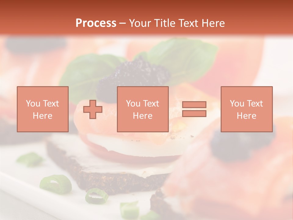 Plate Basil Tomato PowerPoint Template