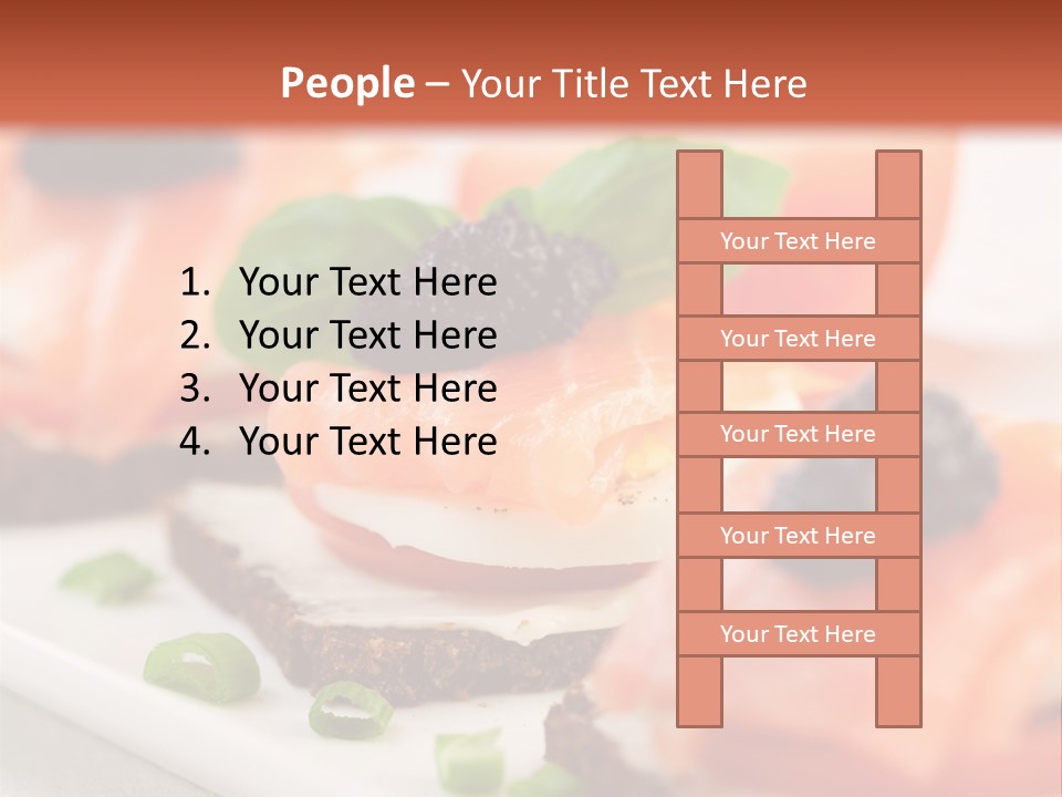 Plate Basil Tomato PowerPoint Template