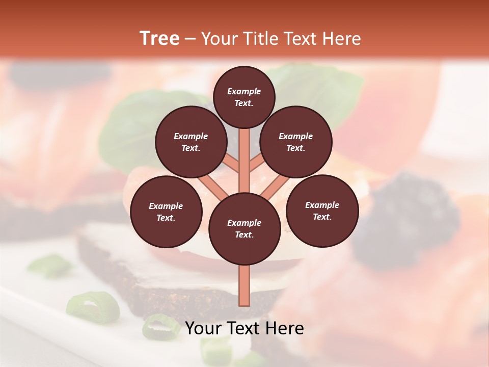 Plate Basil Tomato PowerPoint Template