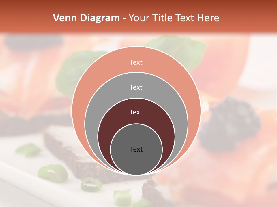 Plate Basil Tomato PowerPoint Template