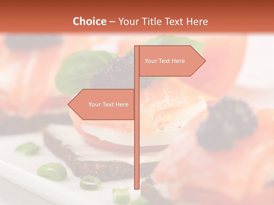 Plate Basil Tomato PowerPoint Template