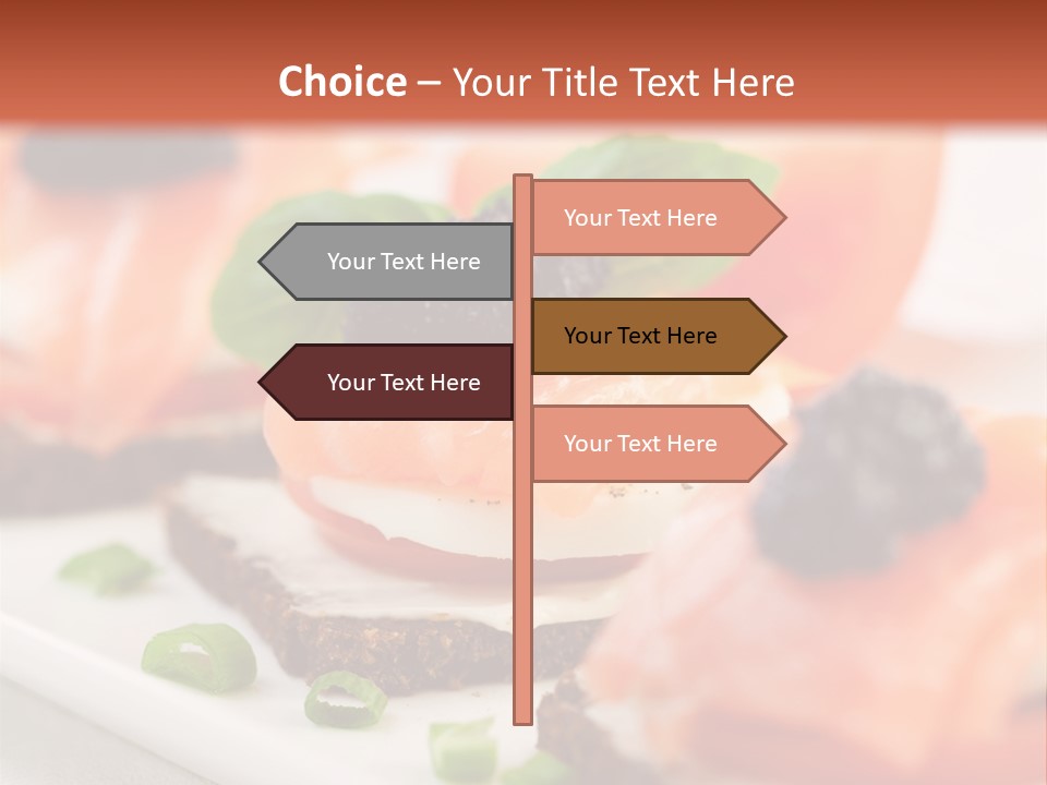 Plate Basil Tomato PowerPoint Template