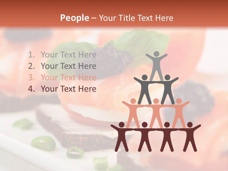 Plate Basil Tomato PowerPoint Template