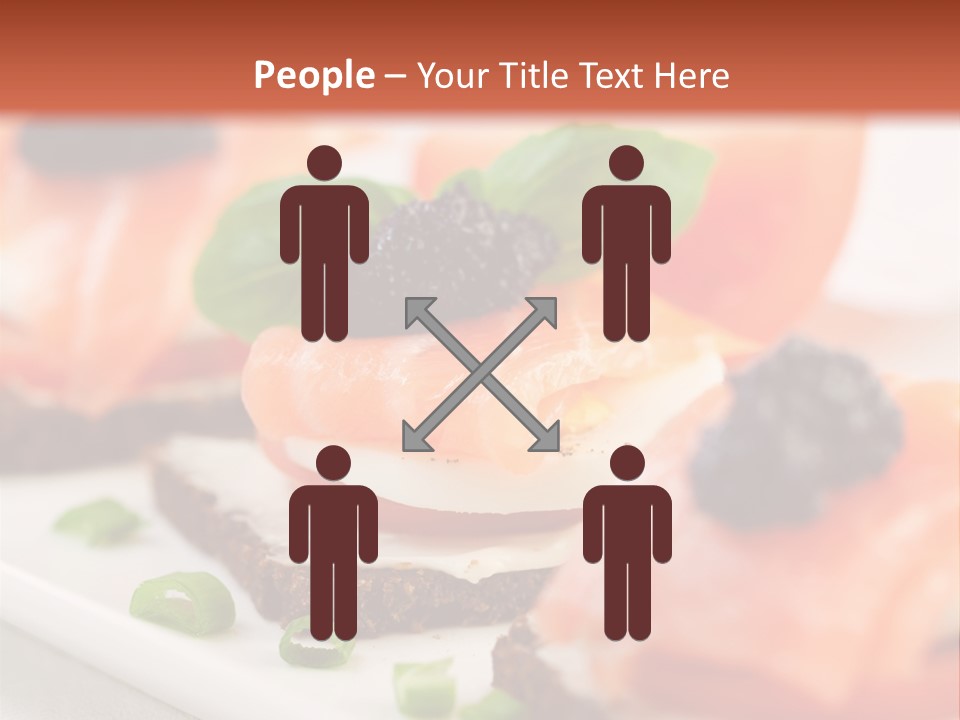 Plate Basil Tomato PowerPoint Template
