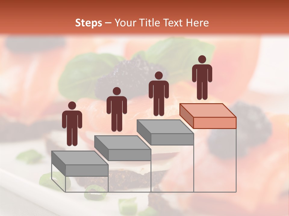 Plate Basil Tomato PowerPoint Template