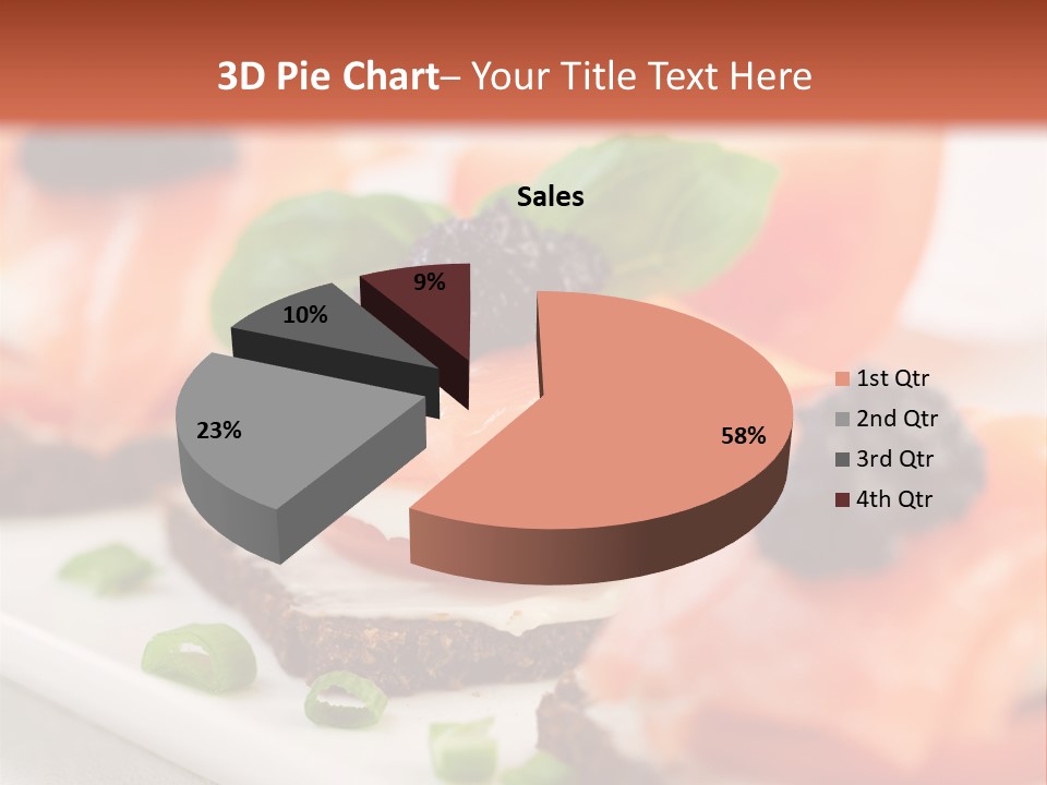 Plate Basil Tomato PowerPoint Template